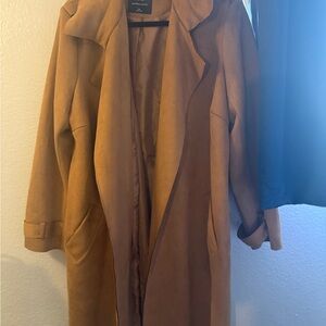 New York & Company Camel Trench Coat